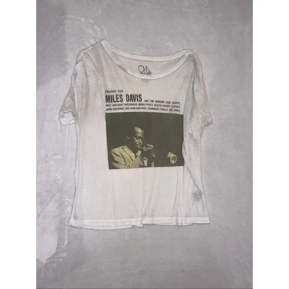 Chaser white Miles Davis and Jazz Giants tee size M